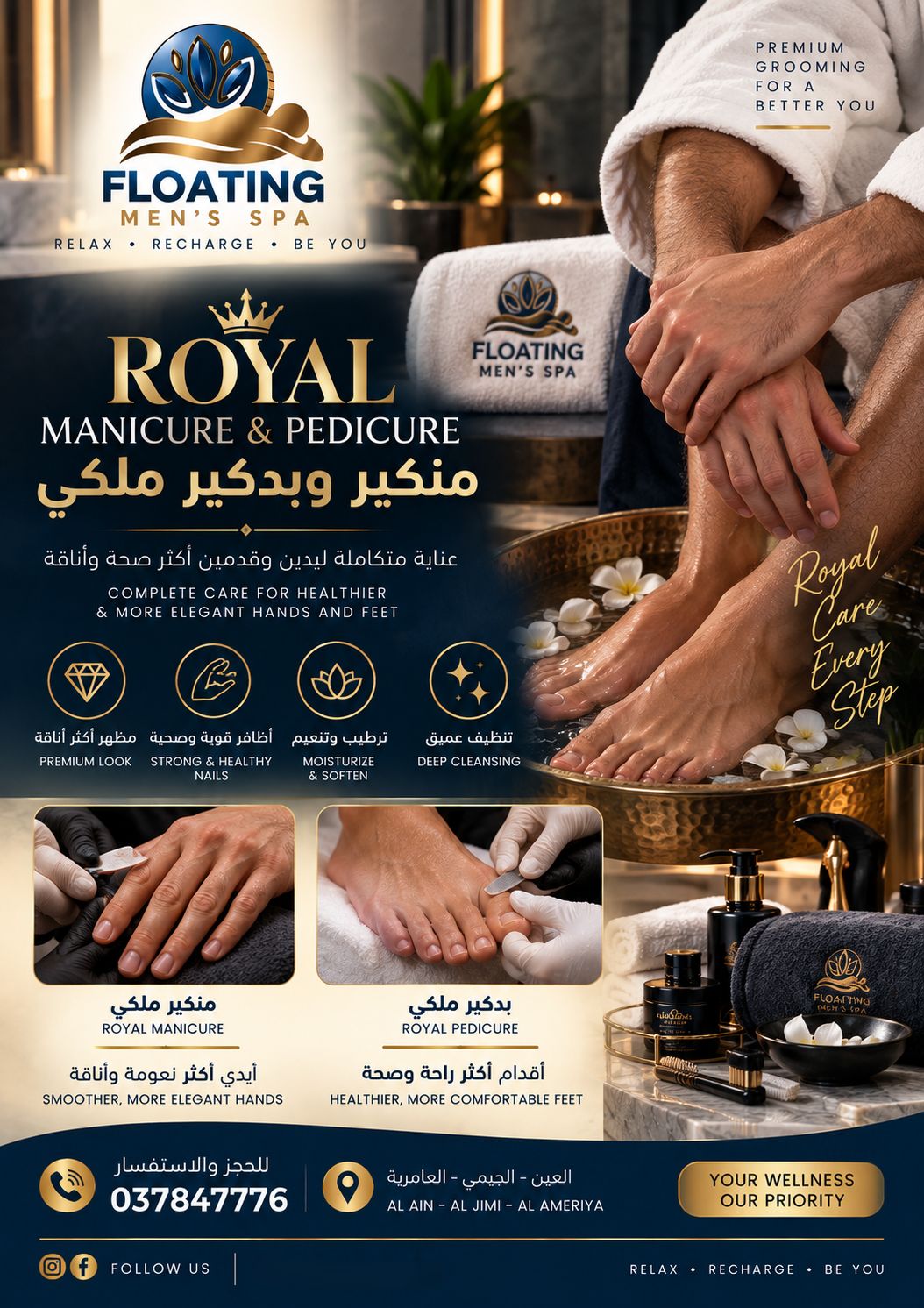 العناية الملكية باليدين والقدمين